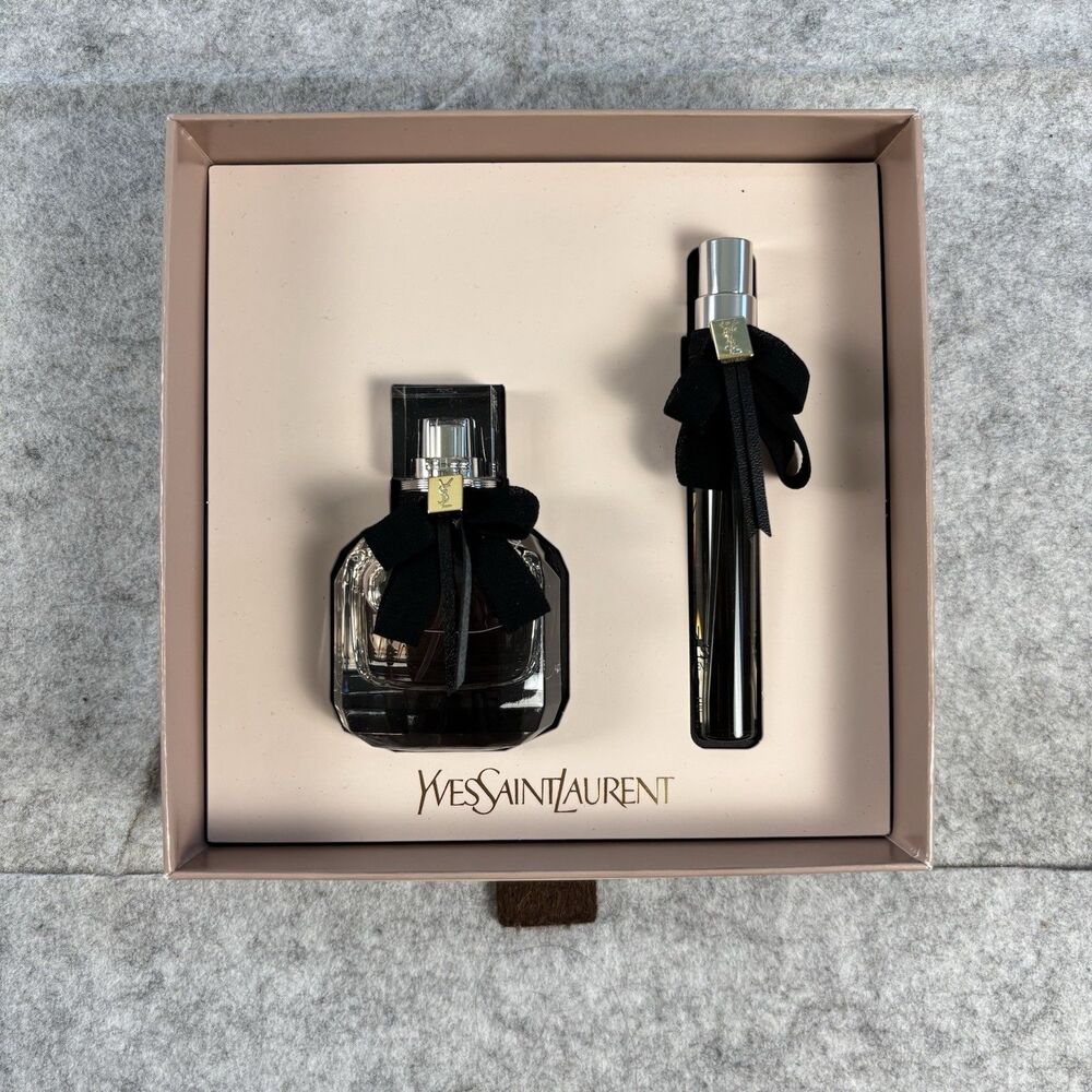 YSL Yves Saint Laurent Mon Paris Perfume Parfum EDP Set 1 oz 30 ml .33 oz 10 ml - Picture 1 of 8